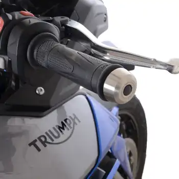 R&G Stainless Steel Bar Ends for the Triumph Tiger 850Sport '21-,900Rally Pro & GT Pro'24- (no handguards)  & Speed Triple 1200 RS '21- (With bar-end mirrors)