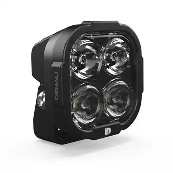 DENALI DL-4 Driving Light w/ DataDim Technology, 4-LED, Elliptical Hybrid Beam