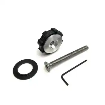 Kaoko Throttle Stabilizer for BMW G310 R '16-'22, G310 GS '16-'22 & G310 HP '16-'21 with Barkbusters (BB-BHG-069) hand guards.