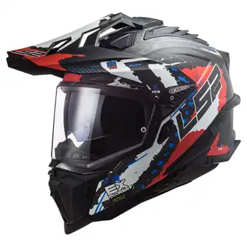 LS2 MX701 CARBON EXPLORER EXTEND MATT RED HELMET