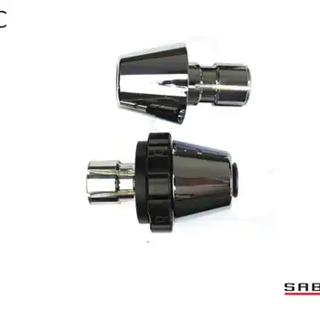 Kaoko Throttle Stabilizer for the Suzuki Boulevard C90, C50, M50, Intruder VS800, M800, C800C, VL800C  & LC1500, Marauder VZ1600 (incl. matching left hand side Bar-End Weights : Torpedo shape with chrome finish)