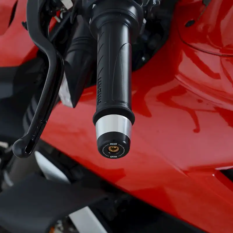 Bar End Sliders for the Ducati Streetfighter V4 (S) '20- '24, Multistrada V4(S) '21- '24 & Ducati Streetfighter V2 '22- '24.