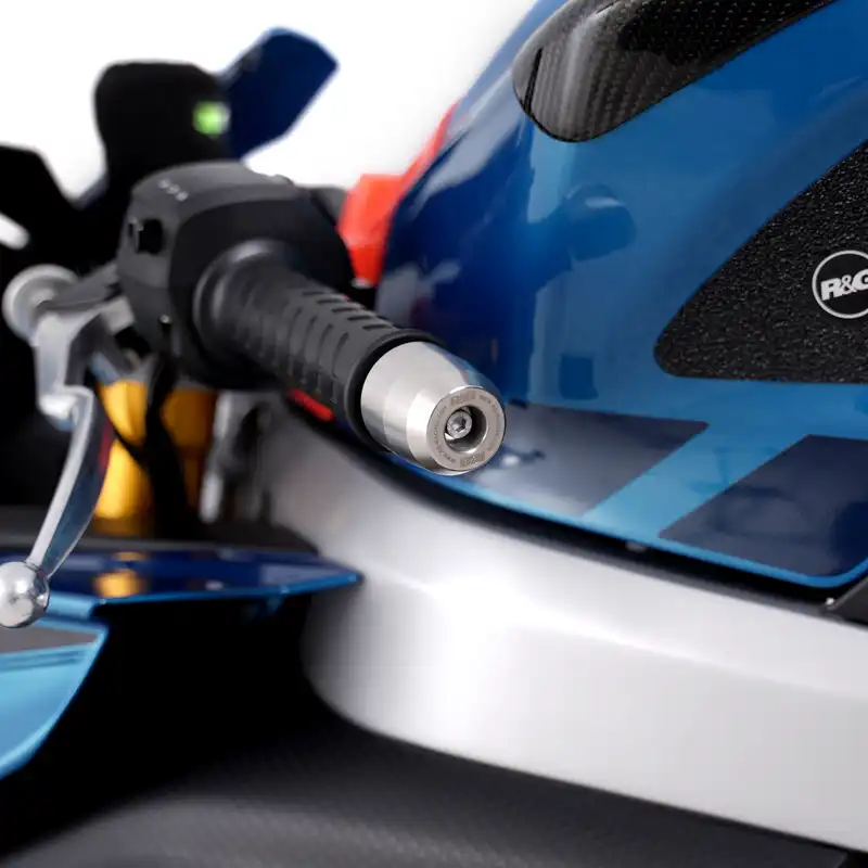 R&G Stainless Steel Bar Ends for the Aprilia RS 125 '21-, RS660 '21-, RS660 Factory '25-,Tuono 125 '21- & RS457 '24-