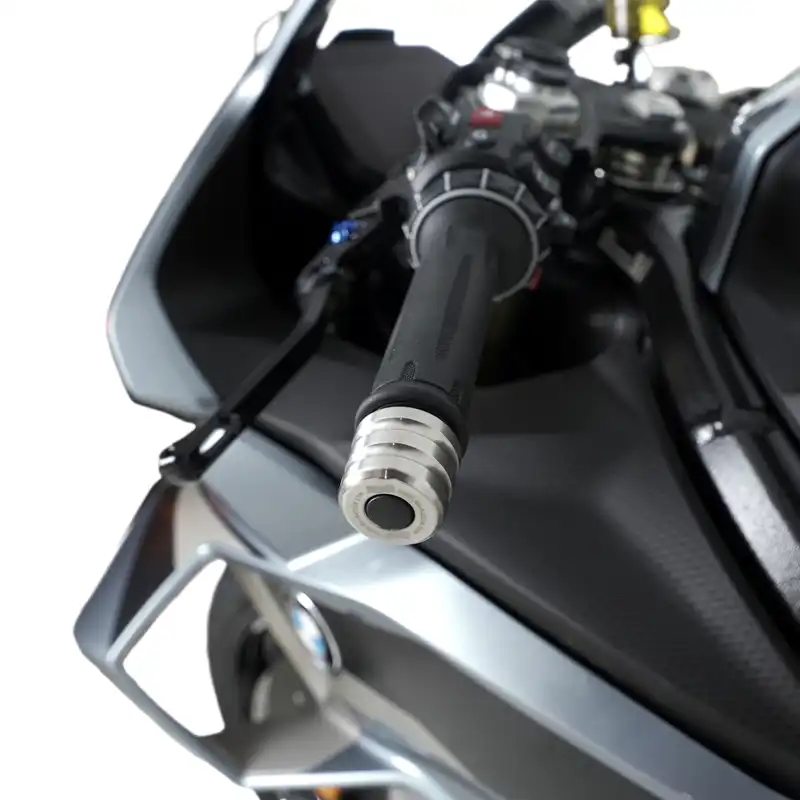 R&G Stainless Steel Bar End Sliders for the BMW F900 R '25-, M1000RR '21- '24, S1000RR '23- , Yamaha Tracer 9 (GT) '21- '24 & Tracer 9 GT Plus '25-