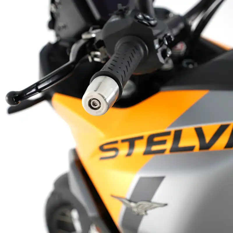 R&G Stainless Steel Bar Ends For Moto Guzzi Stelvio '24-
