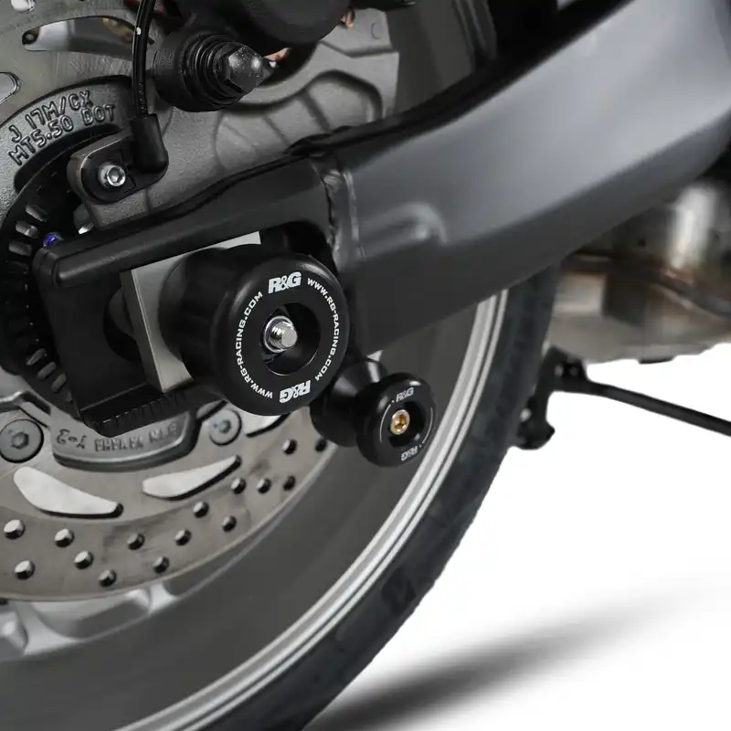Swingarm Protectors for the Yamaha MT-09 (SP) '21-, Tracer 9 (GT) '21- '24, GT PLUS '25-, XR900 '22- '24, XSR900 GP '24- and YZF-R9 '25-