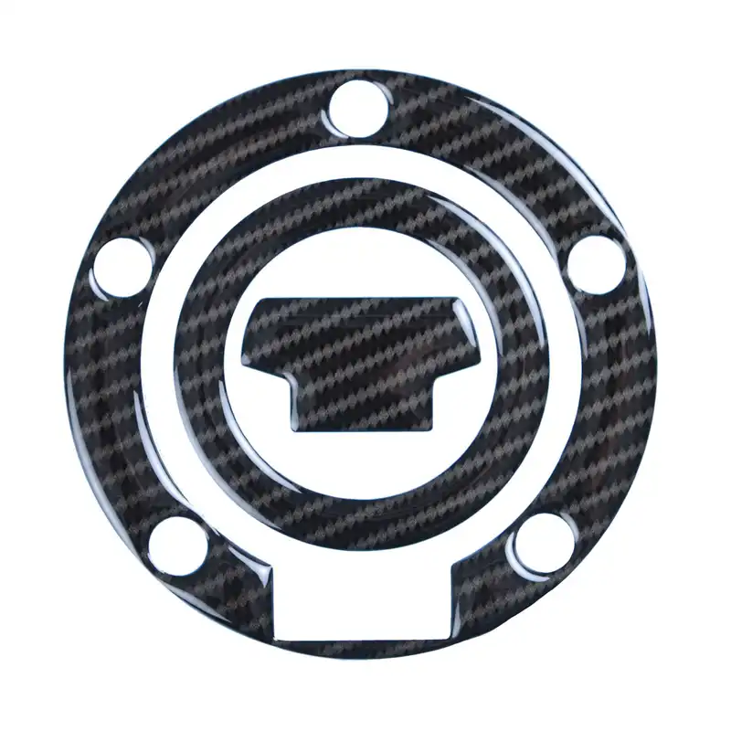 Red Dynamic Carbon Fibre Fuel Cap Protector for Yamaha motorcycles