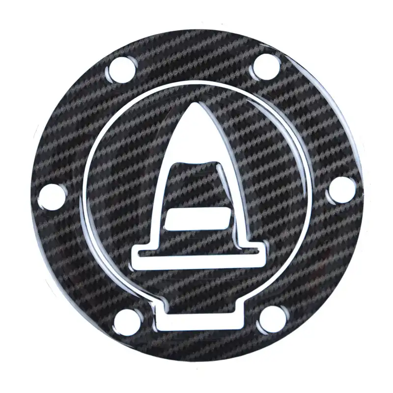 Red Dynamic Carbon Fibre Fuel Cap Protector for Ducati Multistrada models