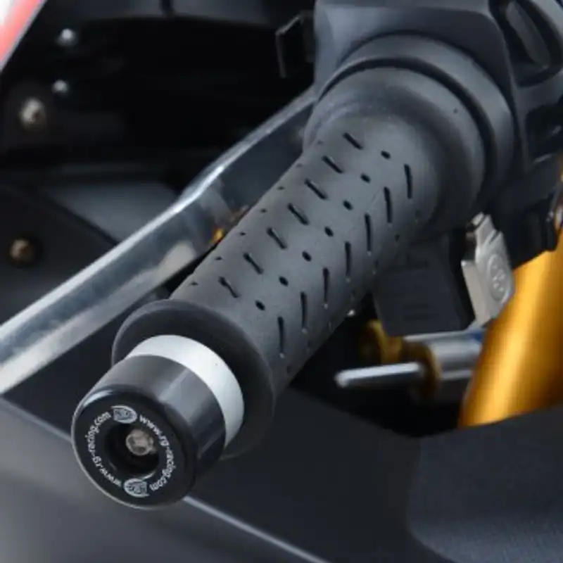 Bar End Sliders for the Aprilia RSV4 RR /RF '15- '24/RSV4 1100 '19- '24,Tuareg 660 '22- , Honda CRF1100L ATAS '19-,Benelli TNT 125 '17- & Ducati Panigale V2 '20- '24