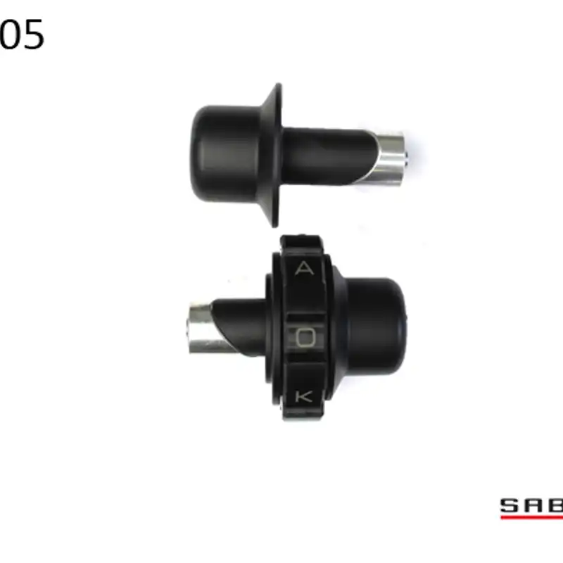 Kaoko Throttle Stabilizer for Ducati 848 EVO models ('08-); Ducati 1100 EVO models ('08-);Monster 1200/S ('14-), Monster 796 ABS ('10-), Diavel V4 '23- & Monster 950 (+) ('21-) (including matching left hand side Bar-End weight : black finish). For Mo