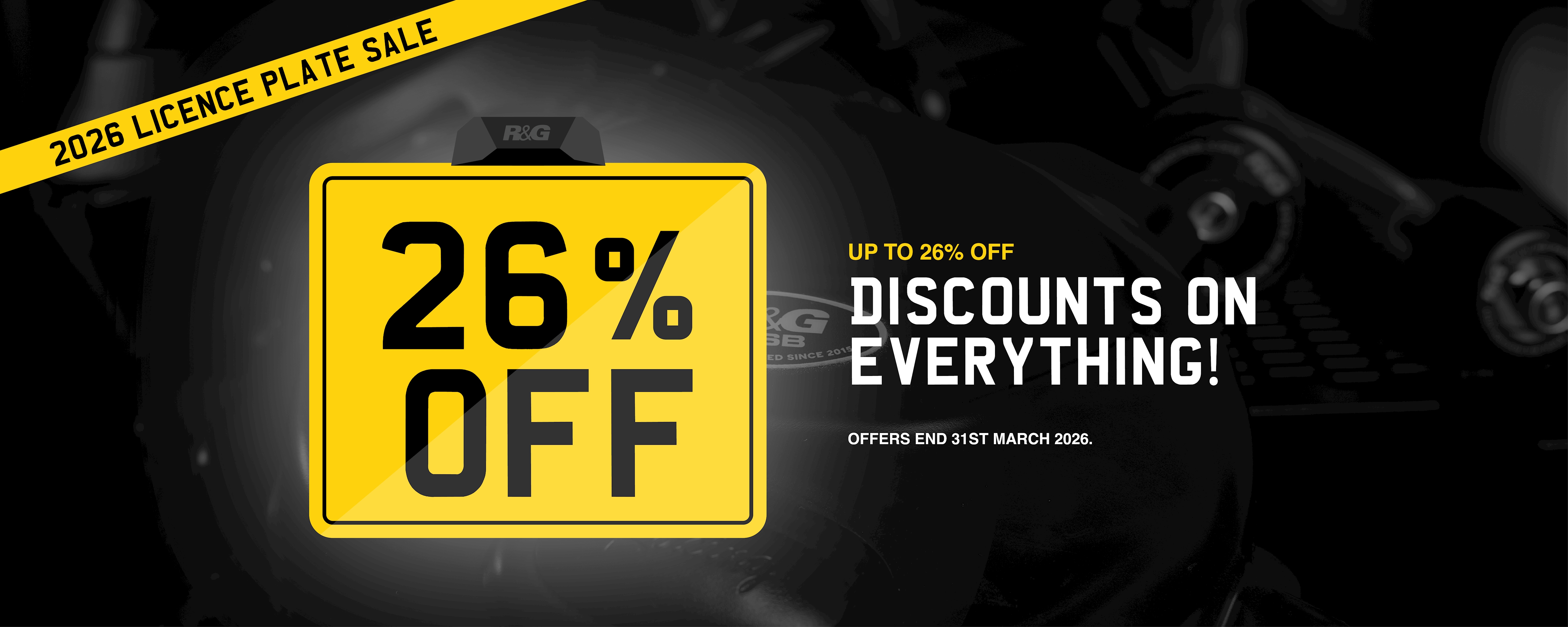 2026 Licence Plate Sale Banner